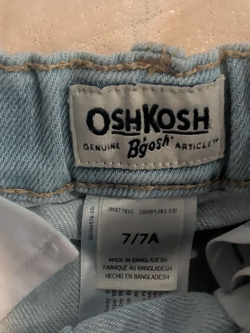 OshKosh B'gosh Light Blue Button-Front Denim Skirt